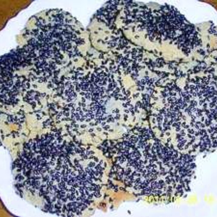 おからパウダー+大豆粉+黒ゴマで低糖質クッキー
